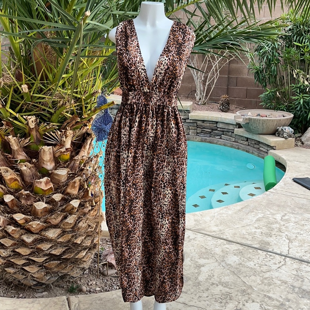 Leopard Print Maxi Dress